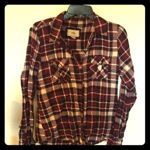 Red white and blue flannel